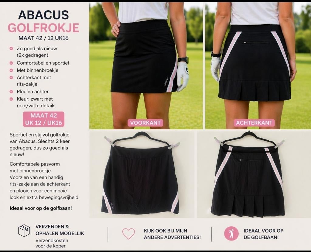 Abacus golfrokje – maat 42 (UK 16) – zo goed als nieuw, Ophalen of Verzenden, Zo goed als nieuw, Maat 42/44 (L), Carnaval