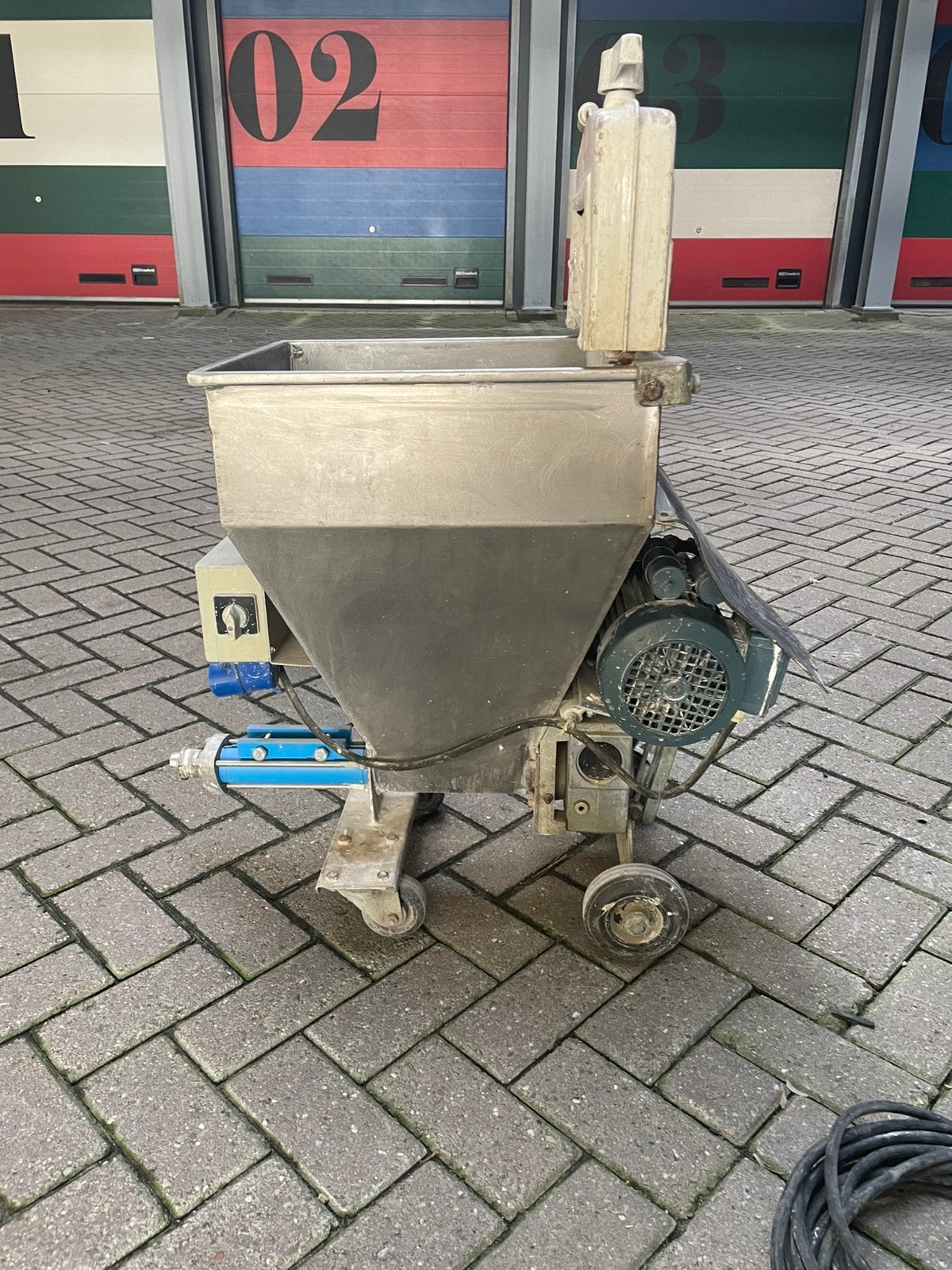 Spackspuit met compressor 220v, Ophalen, Gebruikt