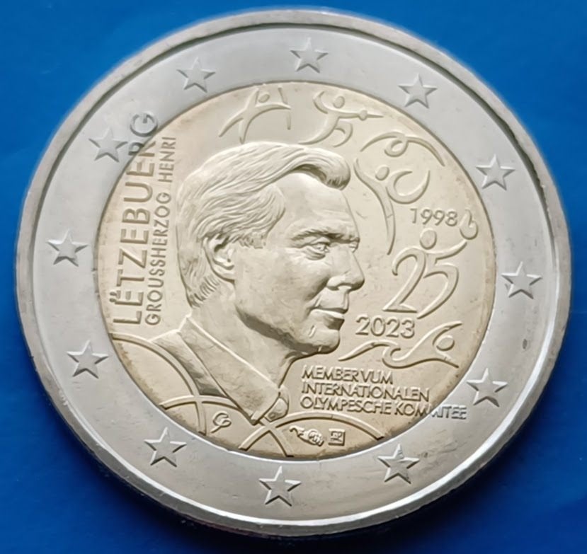 Luxemburg 2 Euro "Olympisch Comité" - 2023 UNC, Verzenden, Luxemburg, 2 euro, Losse munt