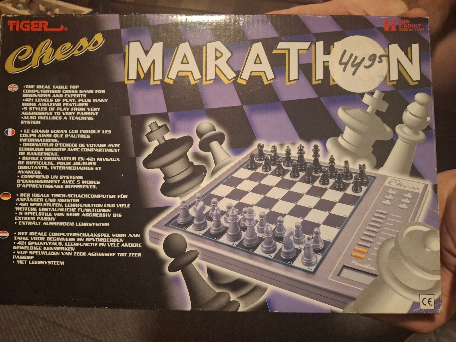 Tiger Chess Marathon Elektronisch Schaakspel, Ophalen of Verzenden, Minder dan 500 stukjes, Zo goed als nieuw, Rubik's of 3D-puzzel