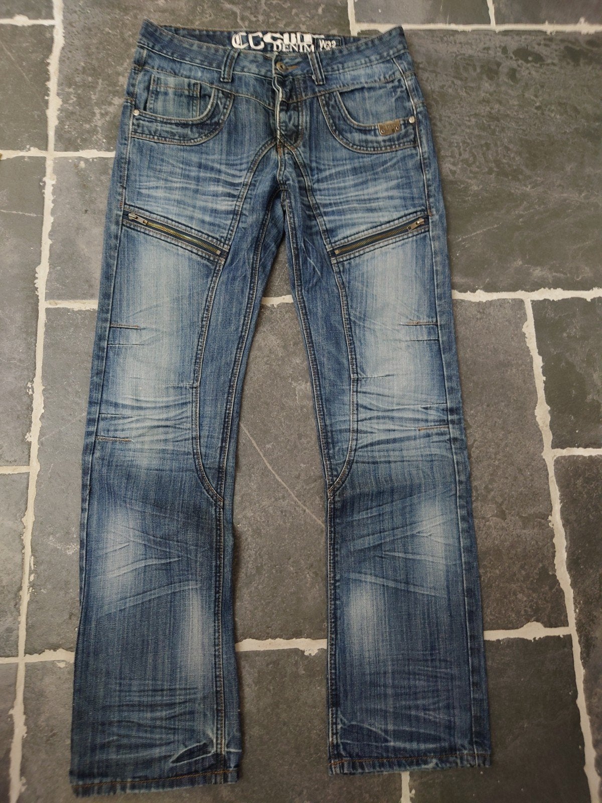 Cult Denim (CoolCat), Straight jeans, blauw, W32 L34,Rob3234, Kleding | Heren, Spijkerbroeken en Jeans, Blauw, W32 (confectie 46) of kleiner
