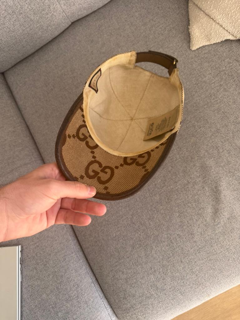Origineel gucci pet, Ophalen of Verzenden, Gedragen, 57 cm (M, 7⅛ inch) of minder, Pet