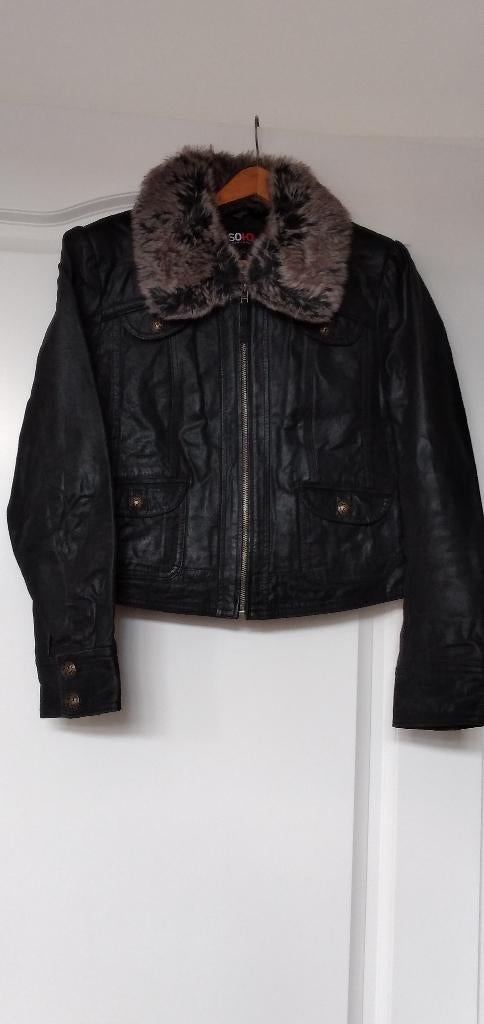Leren/suede jasjes/vestje(dames) €25,00 per stuk, Ophalen, Zo goed als nieuw, Maat 38/40 (M), Zwart