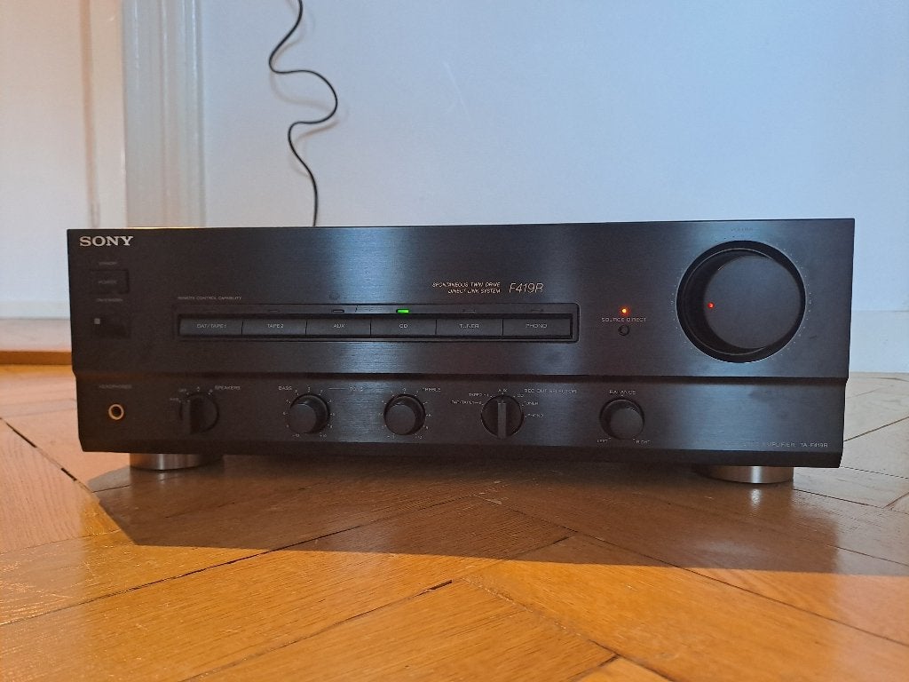versterker Sony TA-F419R 2x 75 watt, Ophalen, Gebruikt, Sony, 120 watt of meer
