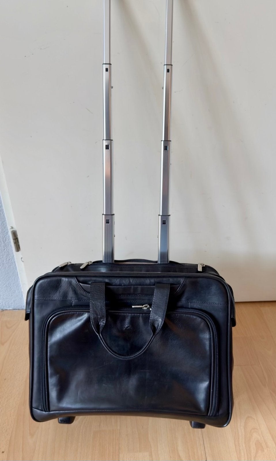 Business trolley Tony Perotti #TonyPerotti #Leer #Zwart, 40 tot 60 cm, 30 cm of meer, Zwart, Minder dan 35 cm
