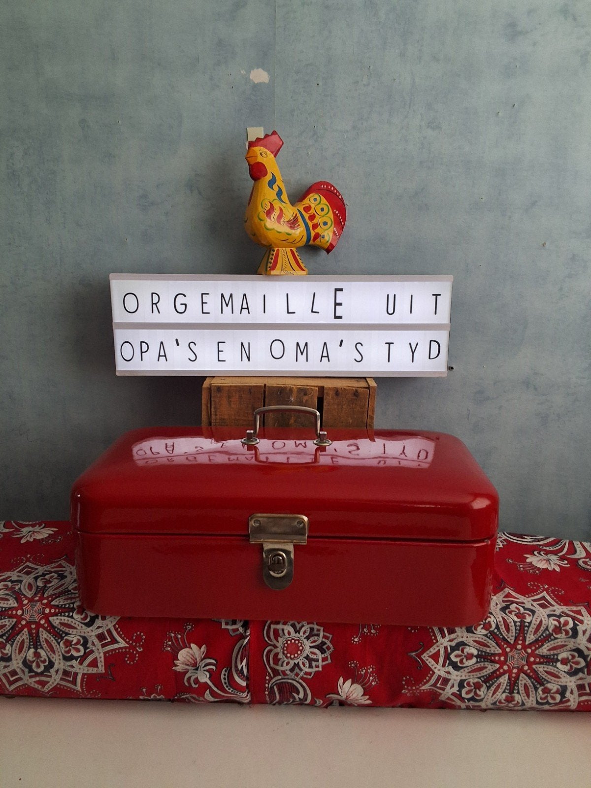 👌1 v/d velen originele emaille tr.mm's die we hebben staan, Ophalen of Verzenden