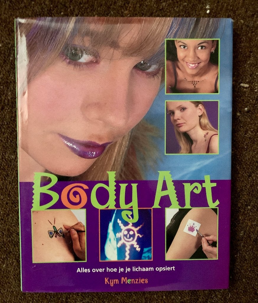 Boek Body Art bodypainting henna make-up haardecoraties nage, Sieraden, Tassen en Uiterlijk, Uiterlijk | Cosmetica en Make-up