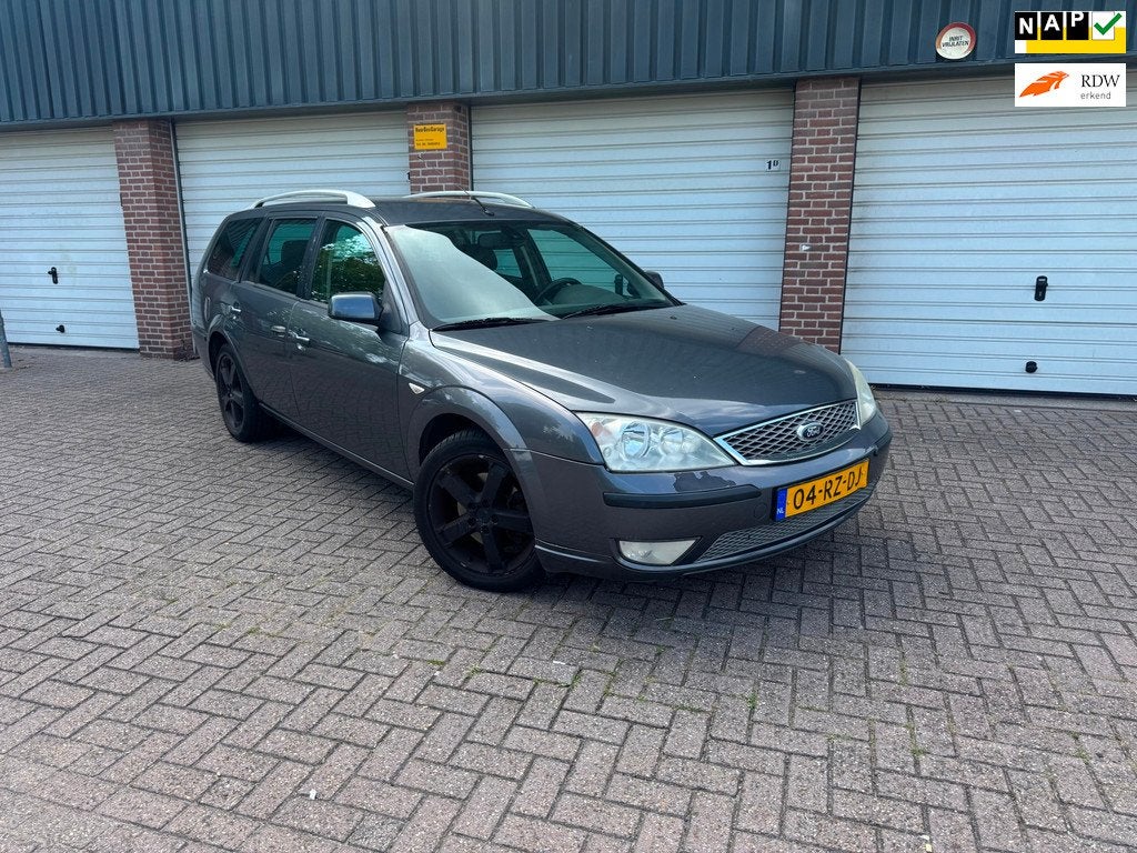 Ford Mondeo Wagon 2.0-16V Platinum Airco, Auto's, Ford, Origineel Nederlands, Grijs, Euro 3, 66 €/maand