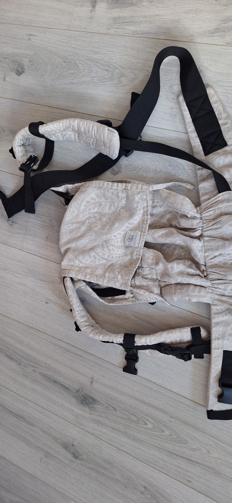 Stokke lima flex floral beige draagzak, Buik of Rug, Zo goed als nieuw, Draagzak, Ophalen