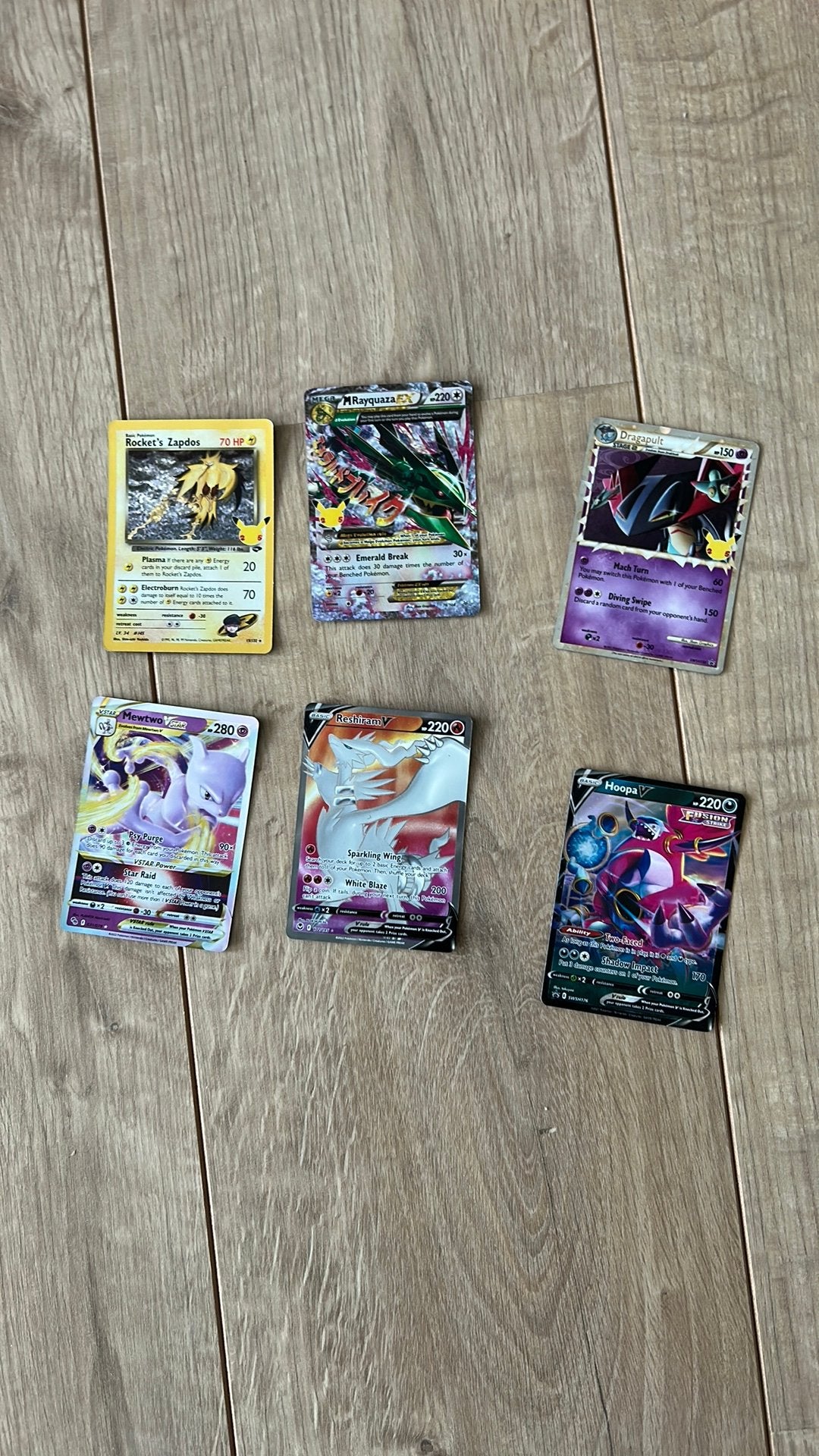 6 pokemon kaarten, Verzenden, Zo goed als nieuw, Meerdere kaarten, Foil