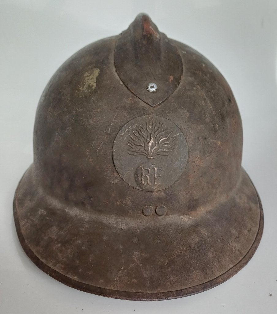 Franse M26 Adrian infanterie helm WO2 1940, Ophalen of Verzenden, Landmacht, Overige gebieden, Helm of Baret