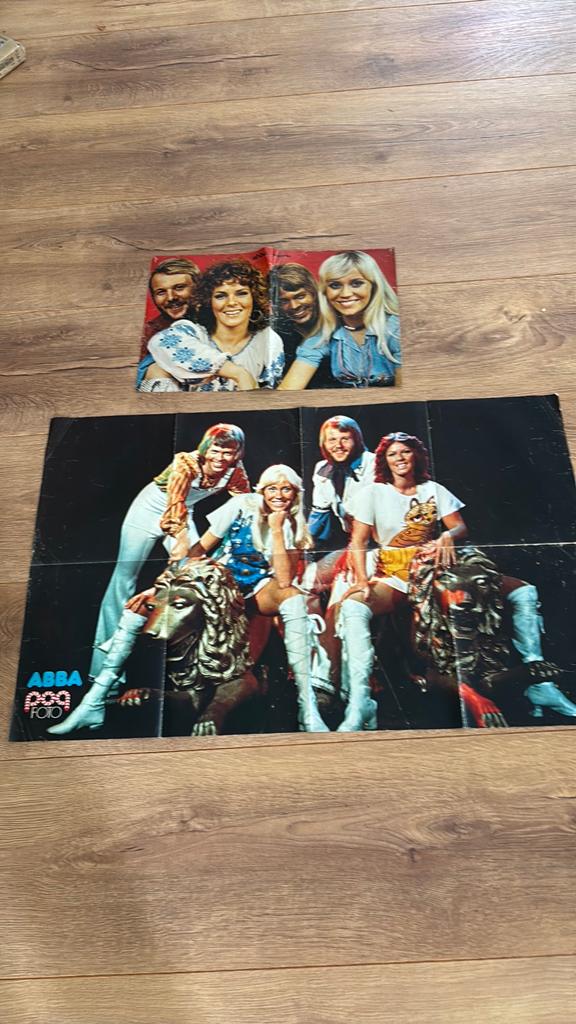 Posters ABBA jaren 70, Verzamelen, Gebruikt, Ophalen of Verzenden, A1 t/m A3, Overige vormen