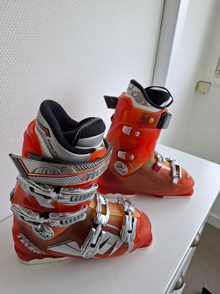 Tecnica Skischoenen - Oranje/Zilver, Sport en Fitness, Skiën en Langlaufen, Overige merken, Gebruikt, Schoenen, Ophalen of Verzenden