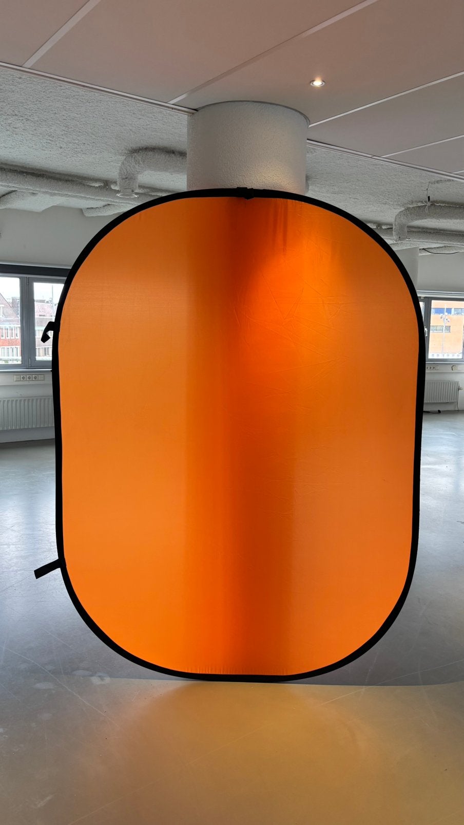 Walimex pro opvouwbare achtergrond - Oranje, Ophalen of Verzenden, Zo goed als nieuw, Overige merken, Opvouwbaar