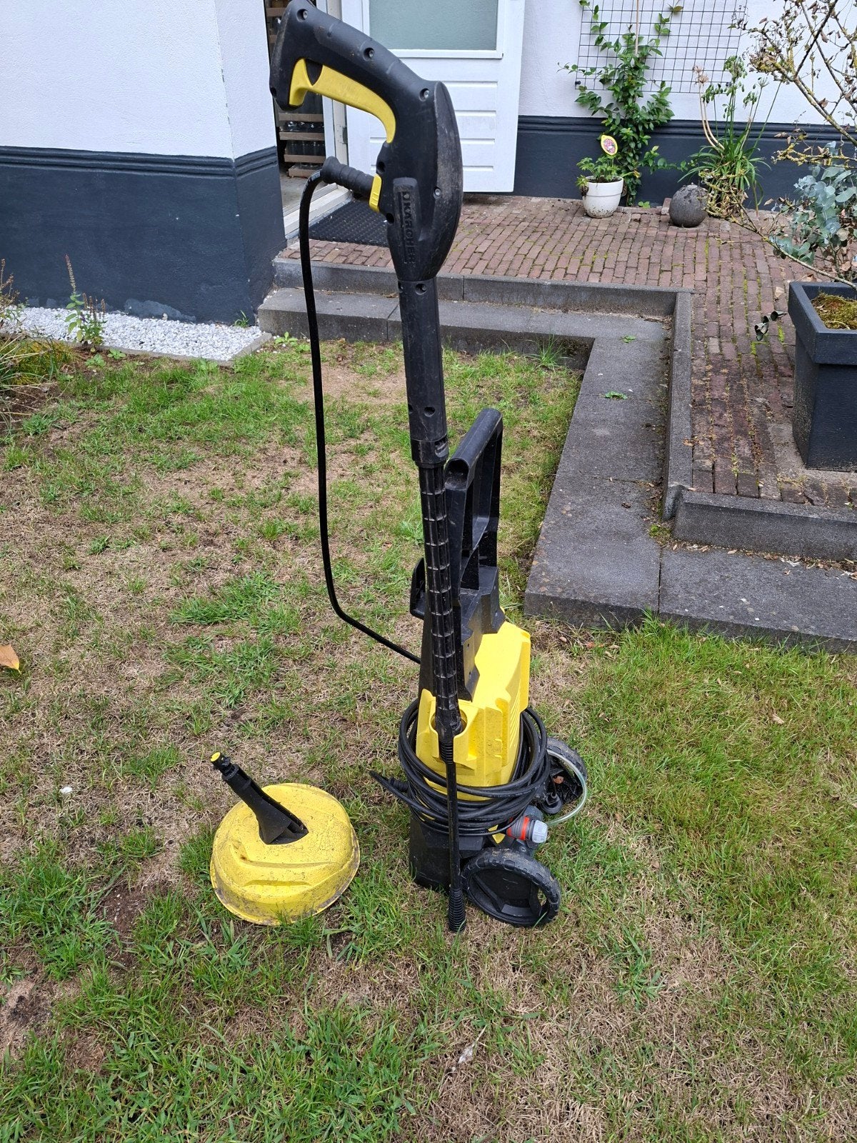 Karcher hogedrukspuit K3 met terrasreiniger, Tuin en Terras, Hogedrukreinigers, Ophalen of Verzenden, Zo goed als nieuw, Karcher terras reiniger