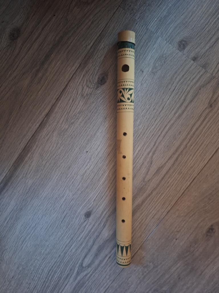 Bamboe fluit uit Maleisië, 34 cm, Muziek en Instrumenten, Blaasinstrumenten | Overige, Ophalen of Verzenden, Gebruikt, Houtblazer