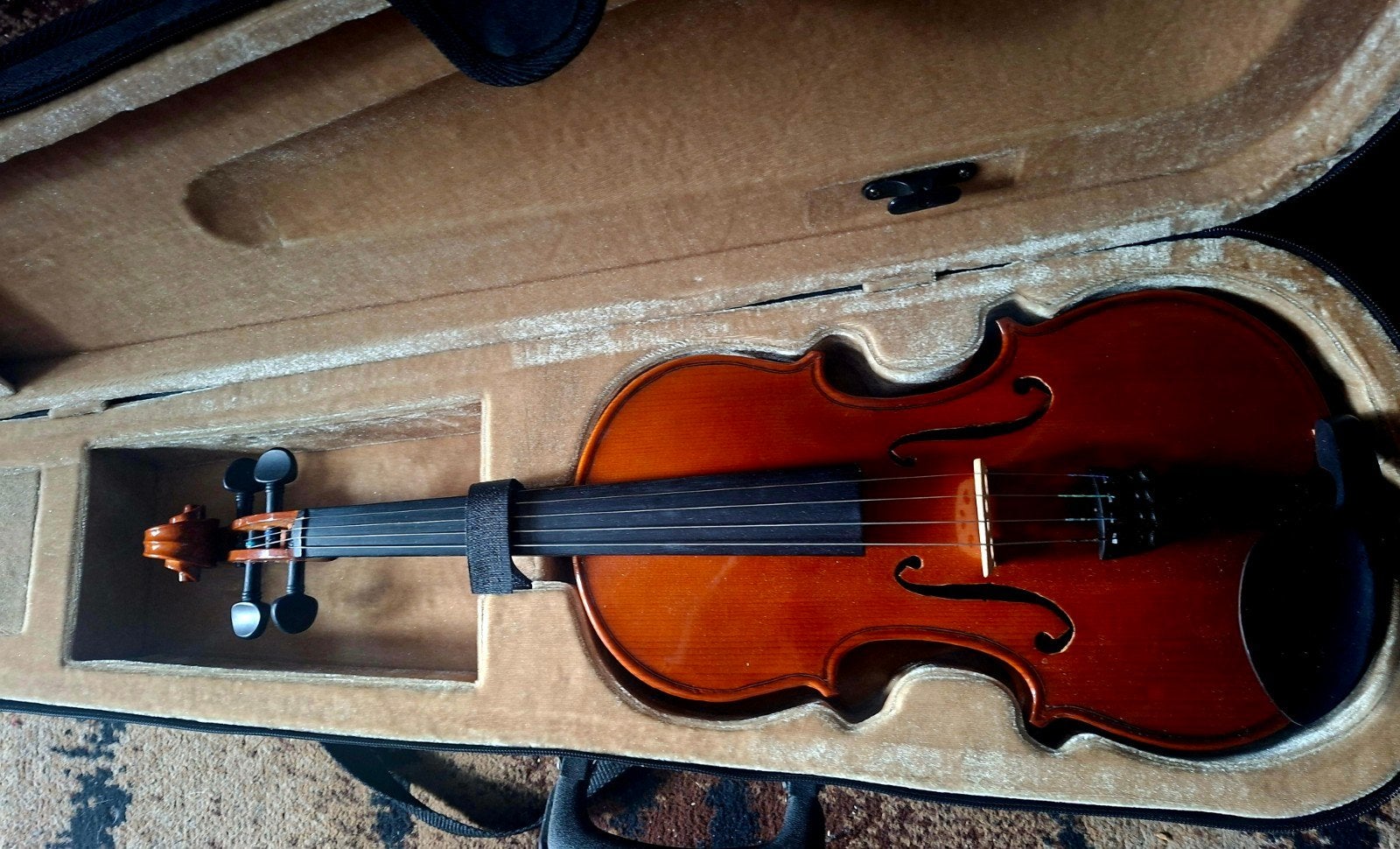 Mooie viool met koffer - Ideaal voor beginners/gevorderden, Muziek en Instrumenten, Strijkinstrumenten | Violen en Altviolen, Gebruikt