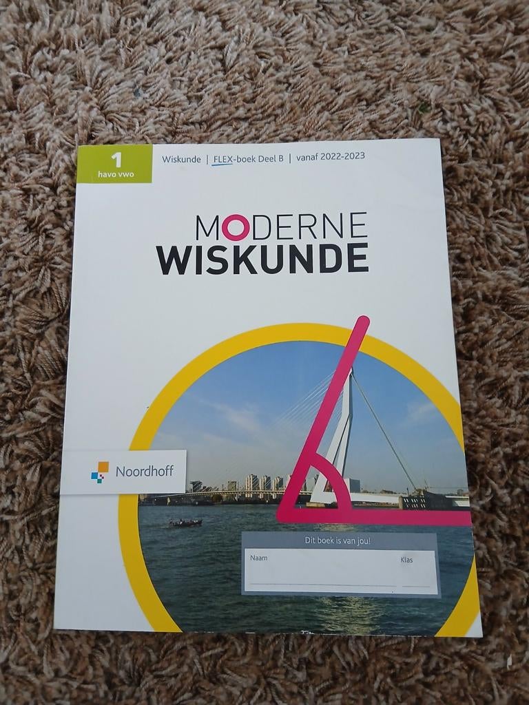 Moderne Wiskunde 1 HAVO/VWO FLEX-boek Deel B (Nieuw), Ophalen of Verzenden, Nieuw, HAVO, Wiskunde B