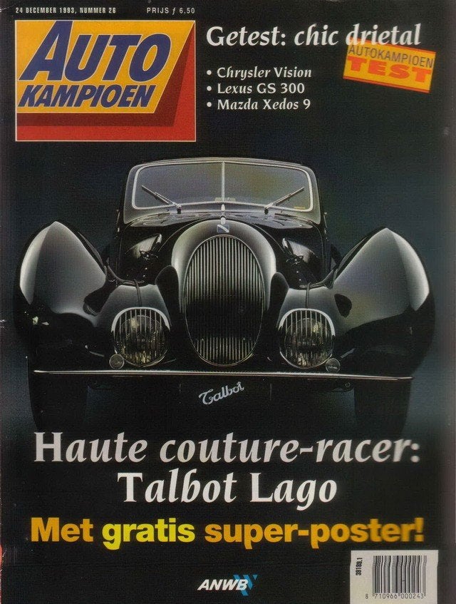 Autokampioen 26 1993 : Lexus GS300 - Mazda Xedos 9 - Audi 80, Ophalen of Verzenden, Gelezen, Algemeen