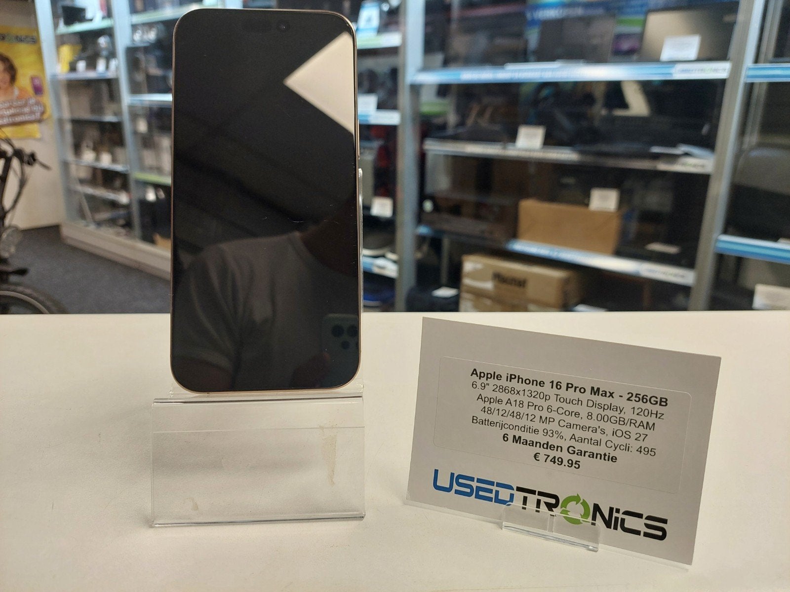 Apple iPhone 16 Pro Max - 256GB - Zo goed als nieuw, Telecommunicatie, 256 GB, IPhone 16 Pro Max, Ophalen of Verzenden, Zo goed als nieuw