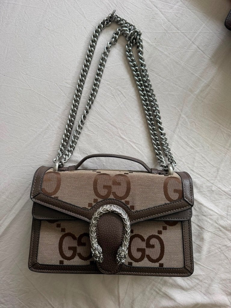 Gucci tas, Ophalen, Nieuw, Bruin, Schoudertasje