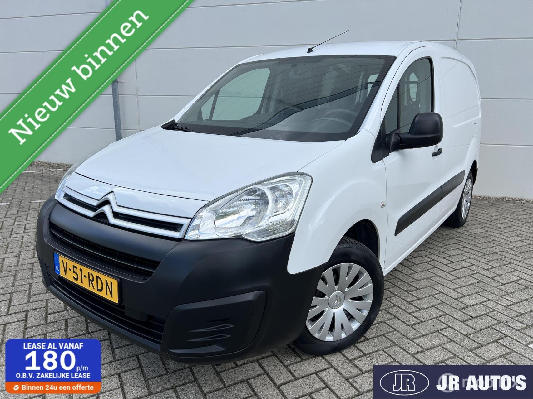 Citroen Berlingo 1,6 VTI Club AIRCO +C controle, Auto's, Voorwielaandrijving, Stof, Gebruikt, Wit