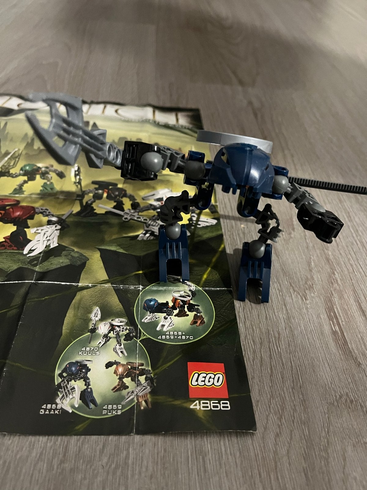 Lego Bionicle 4868 Rahaga Gaaki - Compleet met instructies, Ophalen of Verzenden, Zo goed als nieuw, Overige merken
