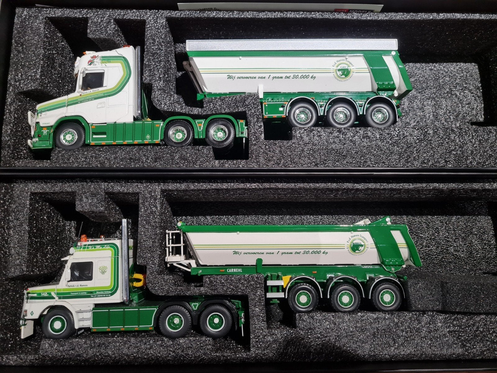 P vd Hoeven Scania Torpedo 1:50, Ophalen, Zo goed als nieuw, Bus of Vrachtwagen, Wsi