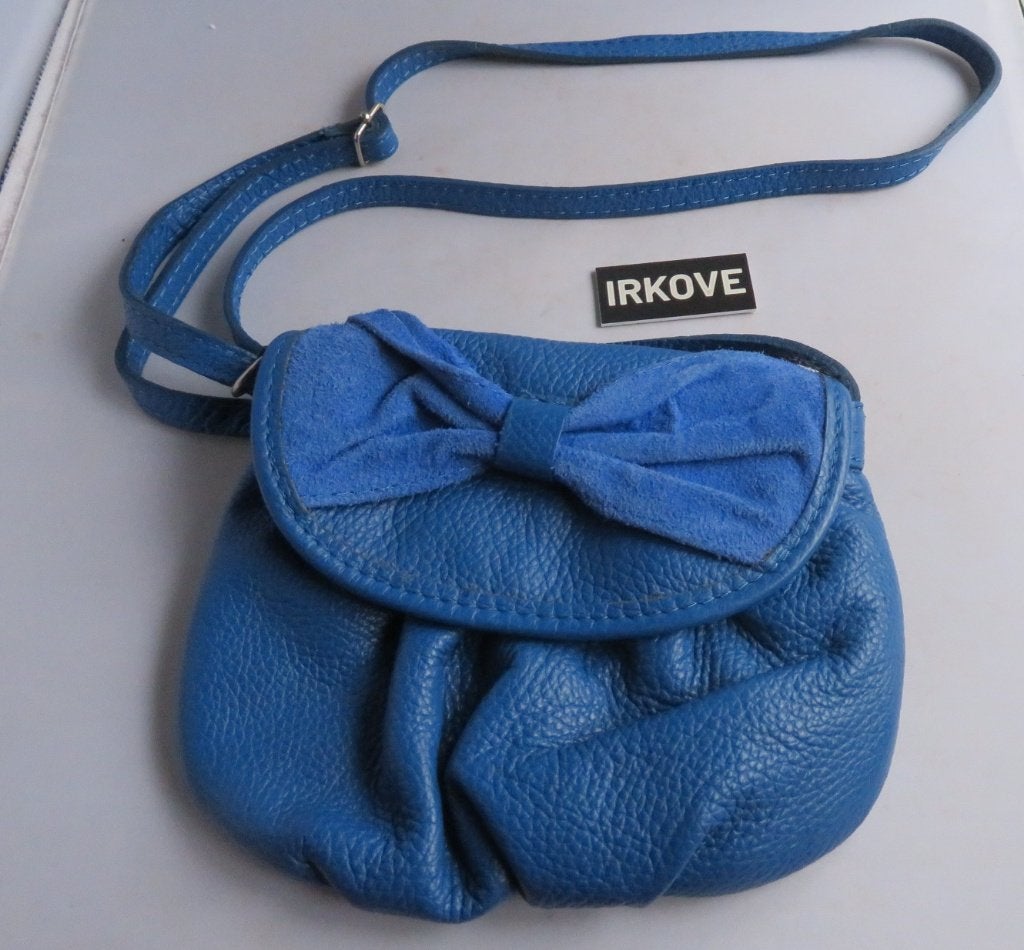 LEUK BLAUW ECHT LEREN TASJE * NIEUW Staat *, Verzenden, Zo goed als nieuw, Blauw, Schoudertasje