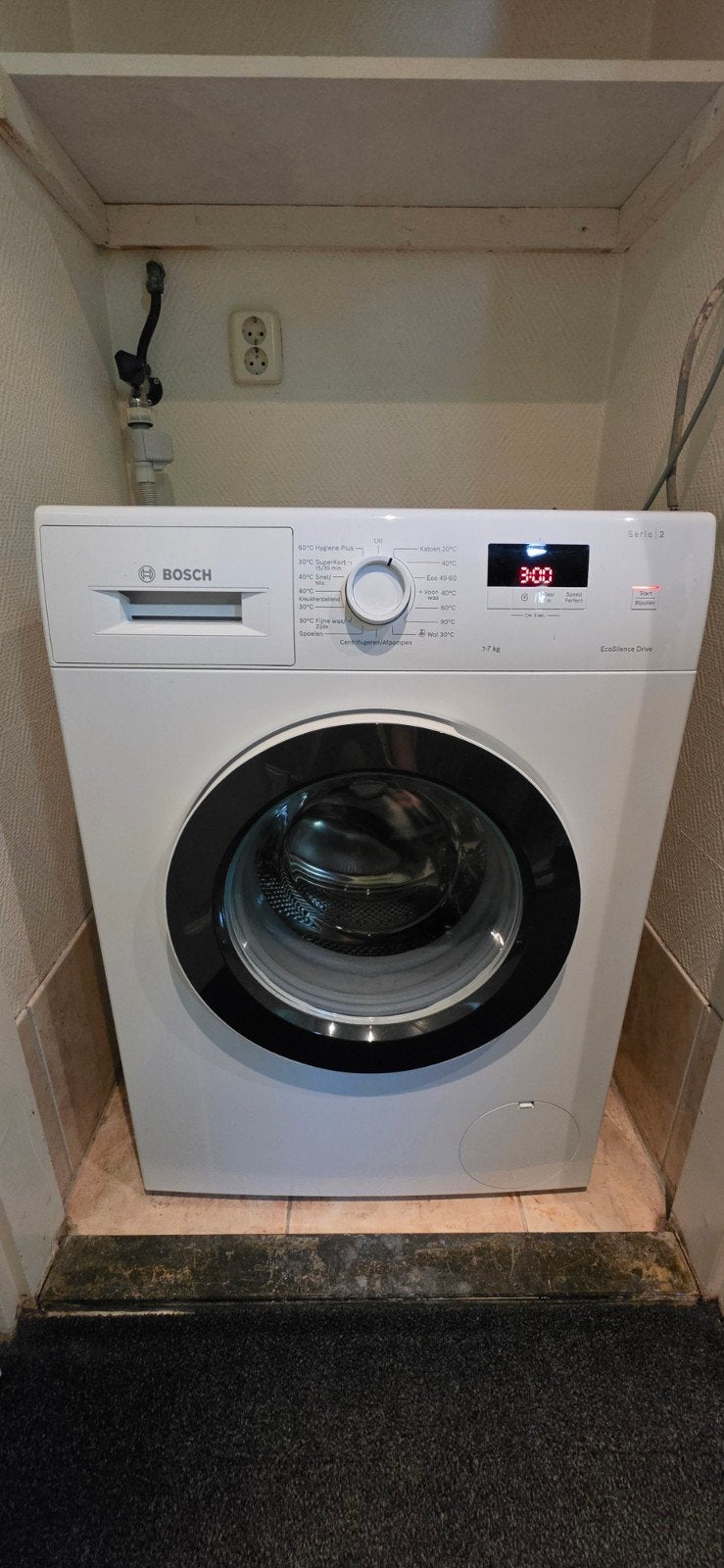 Bosch Serie 2 Wasmachine EcoSilence Drive 1-7kg, Ophalen
