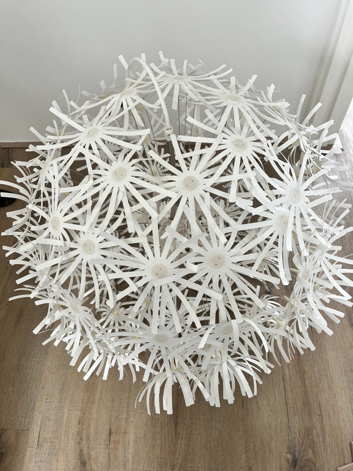 Ikea hanglamp Maskros (paardenbloem) wit, Ophalen, Overige materialen, Zo goed als nieuw, Wit