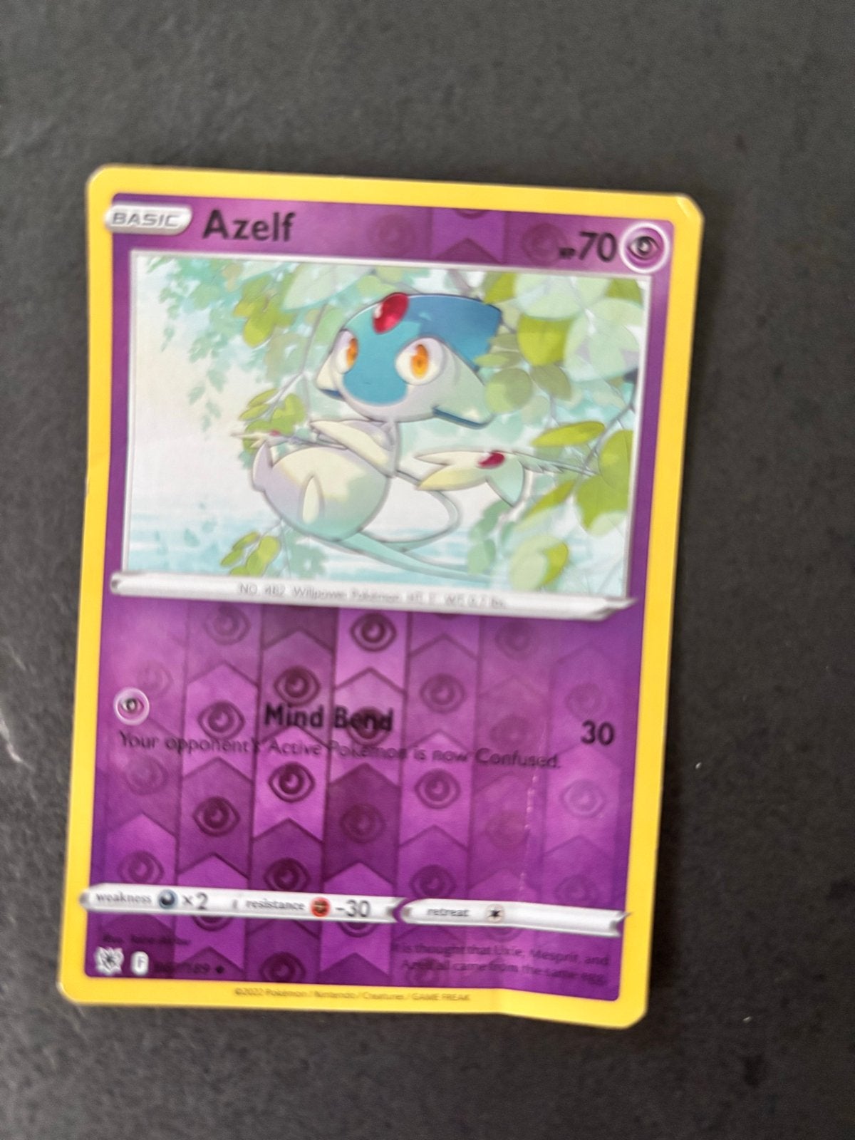 Pokémon Kaart Azelf - Basic - 70 HP, Ophalen, Gebruikt, Losse kaart