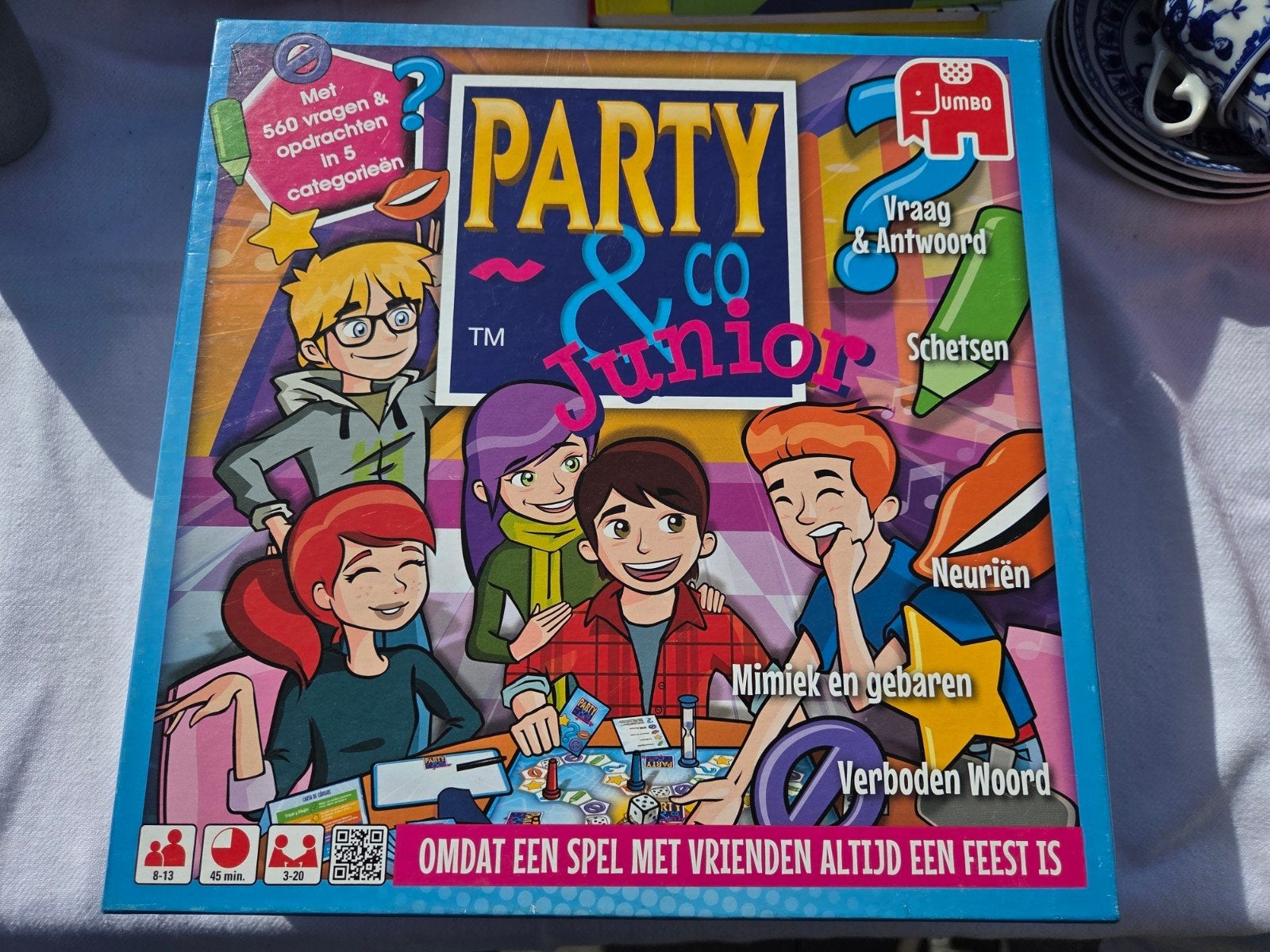 Party & Co Junior Gezelschapsspel - Jumbo, Drie of vier spelers, Ophalen, Zo goed als nieuw, Jumbo