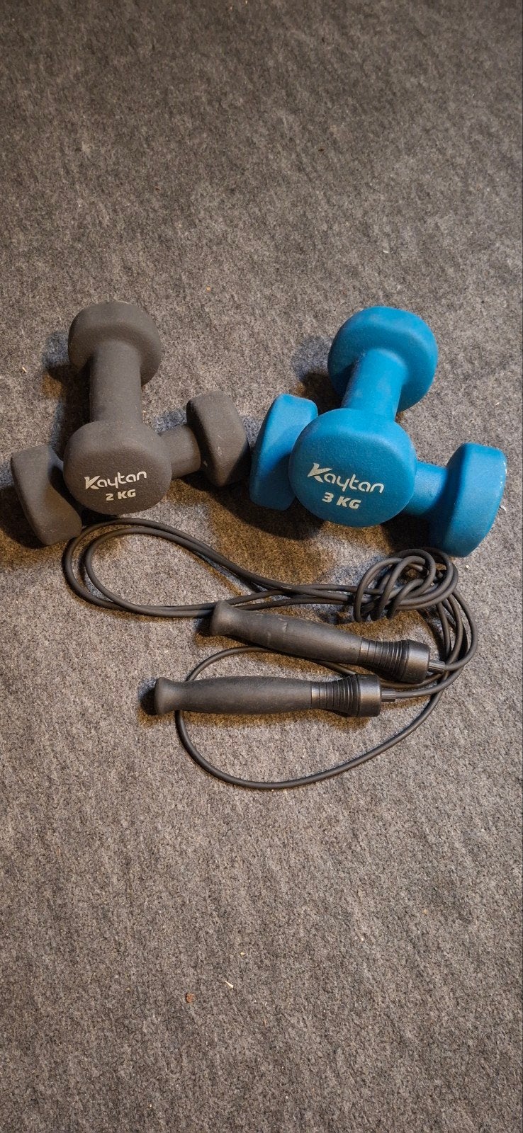 Dumbbells (2kg & 3kg) met springtouw, Sport en Fitness, Ophalen