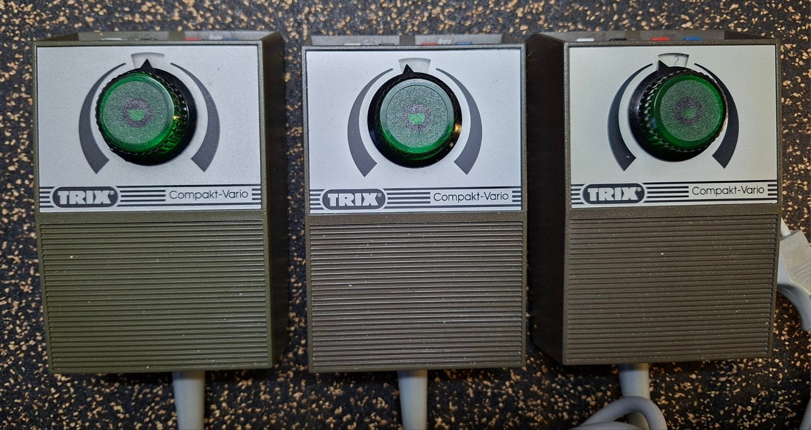Trix Compact-Vario trafo 's (3 stuks), Transformator of Voeding, Gebruikt, Gelijkstroom of Wisselstroom, Trix