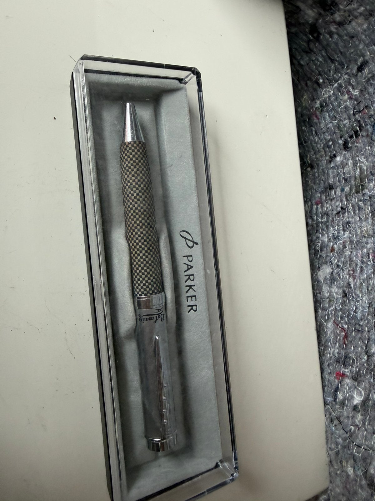 Orginele Balmain pen in parker hoes, Verzamelen, Balpen, Met doosje, Zo goed als nieuw, Ophalen