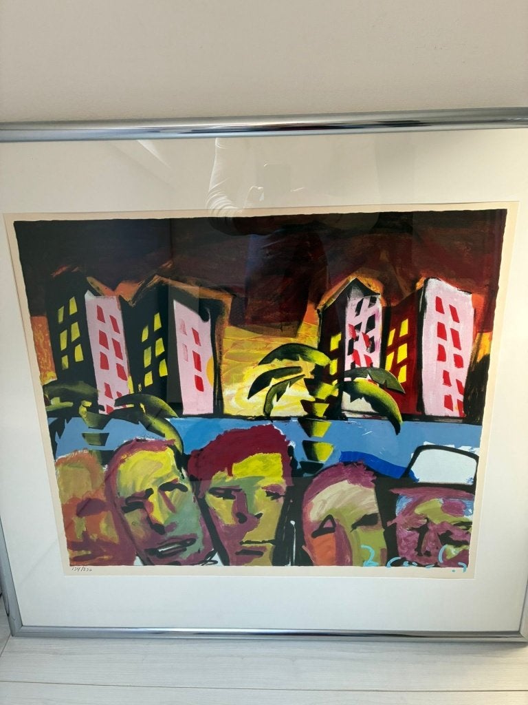 Zeefdruk Herman Brood – “Family Affairs” (154/250), Antiek en Kunst, Gesigneerd, Ophalen, Personages en Fantasiefiguren, Zeefdruk