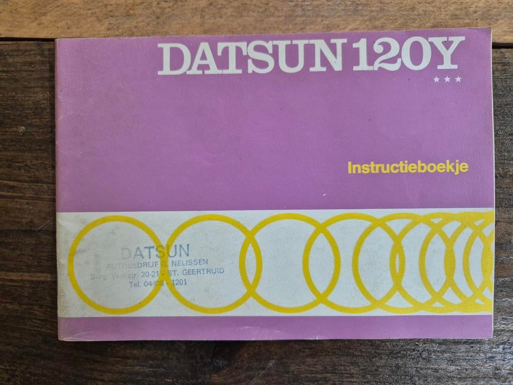 Instructieboekje Datsun 120 Y, Ophalen of Verzenden