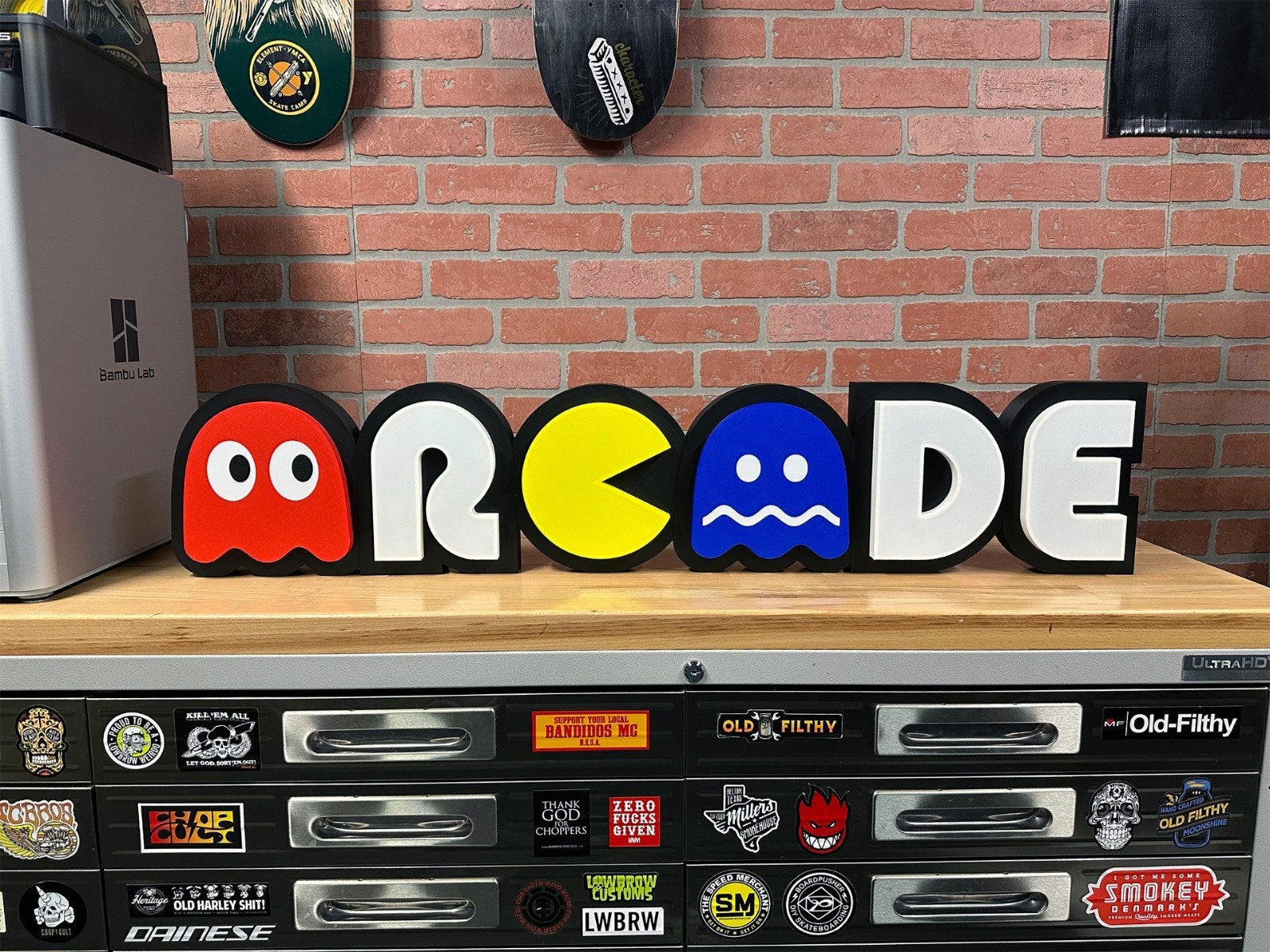 Arcade Lichtbak LED - Nostalgische Gaming Decoratie, Ophalen of Verzenden, Nieuw, Lichtbak of (neon) lamp