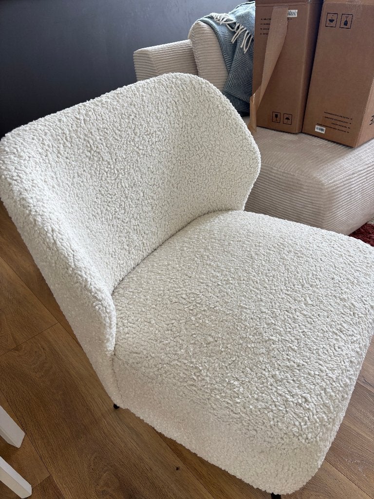 Teddy Bouclé Design Armchair, Ophalen, Zo goed als nieuw, 50 tot 75 cm