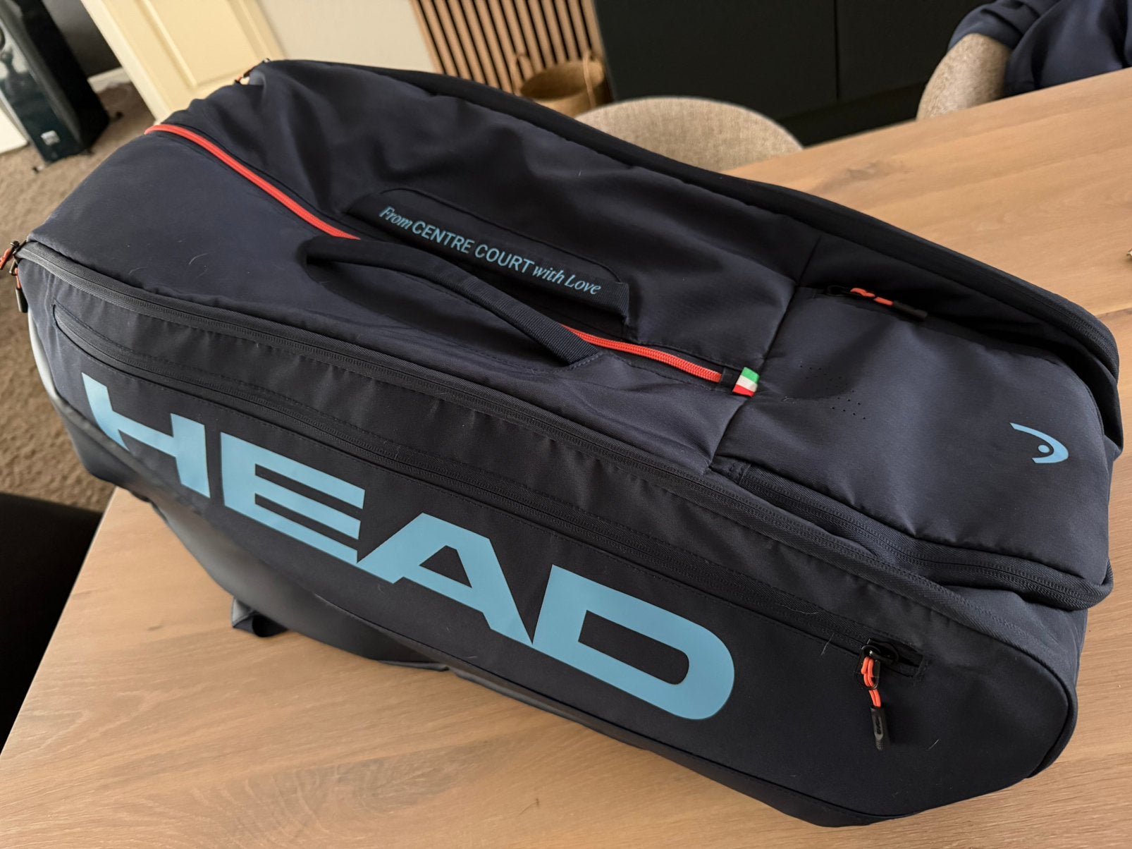 Head Pro XL Jannik Sinner racketbag, L2, Ophalen of Verzenden, Zo goed als nieuw, Tas