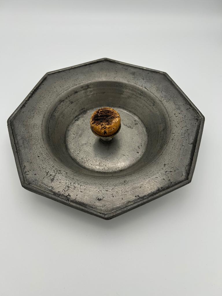 Tinnen asbak 24cm, Antiek en Kunst, Antiek | Tin, Ophalen