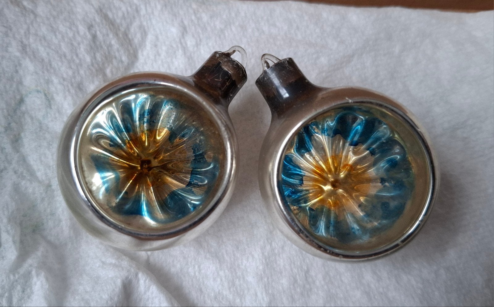 Ajeko deukballen (2x) - Vintage Kerstballen 1943-1951, Ophalen of Verzenden