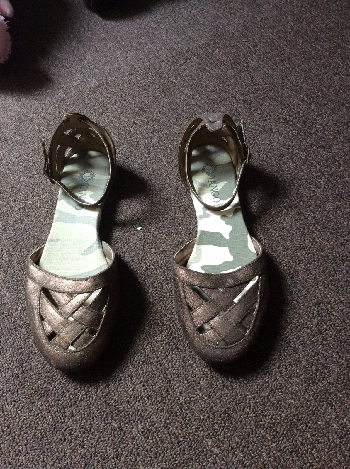 Open bruine schoenen 37, tango., Ophalen of Verzenden, Zo goed als nieuw, Bruin