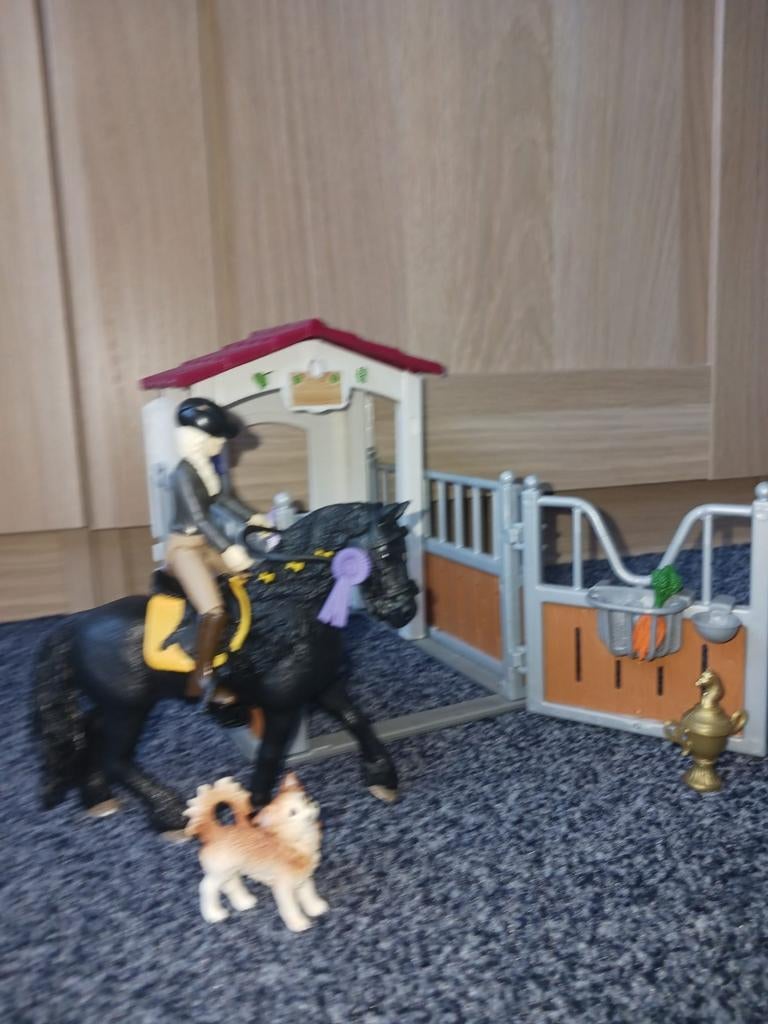 Schleich Horse Club Tori & Princess paardenbox, Ophalen of Verzenden, Gebruikt