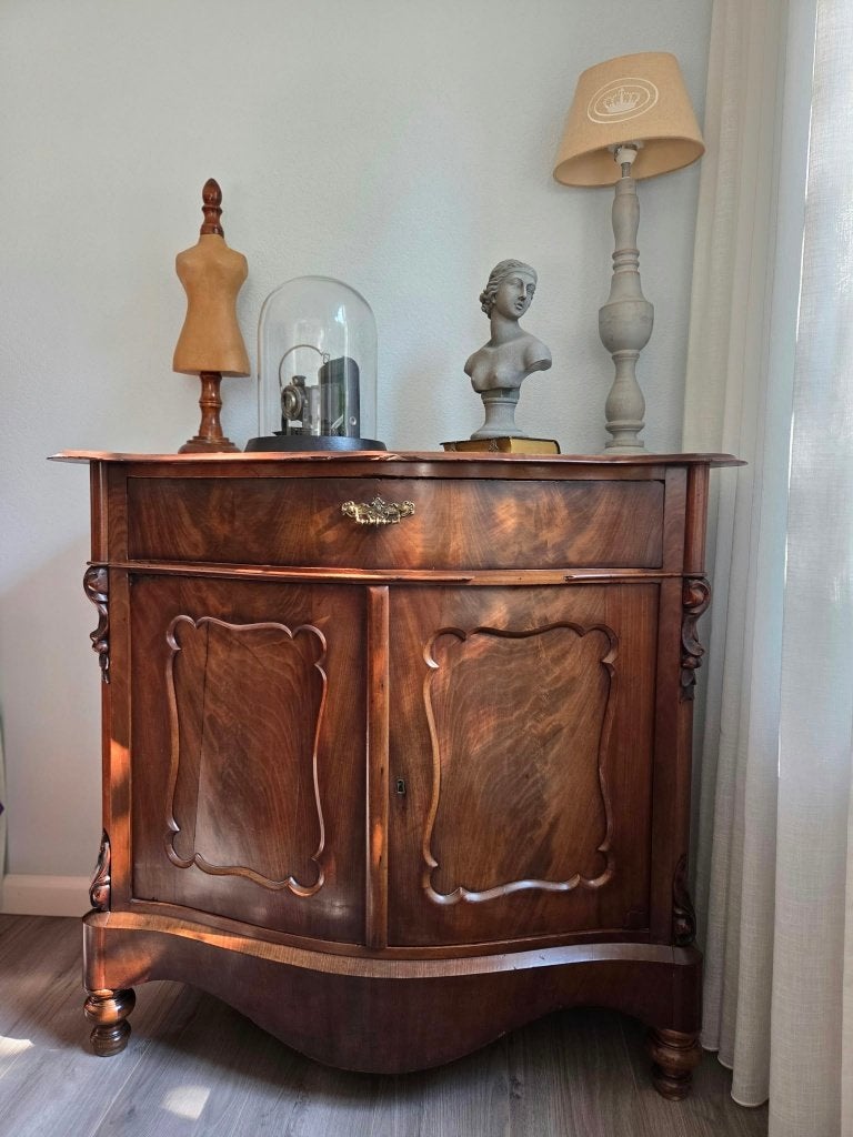 Antiek meidenkast dressoir Biedermeier stijl, Ophalen of Verzenden