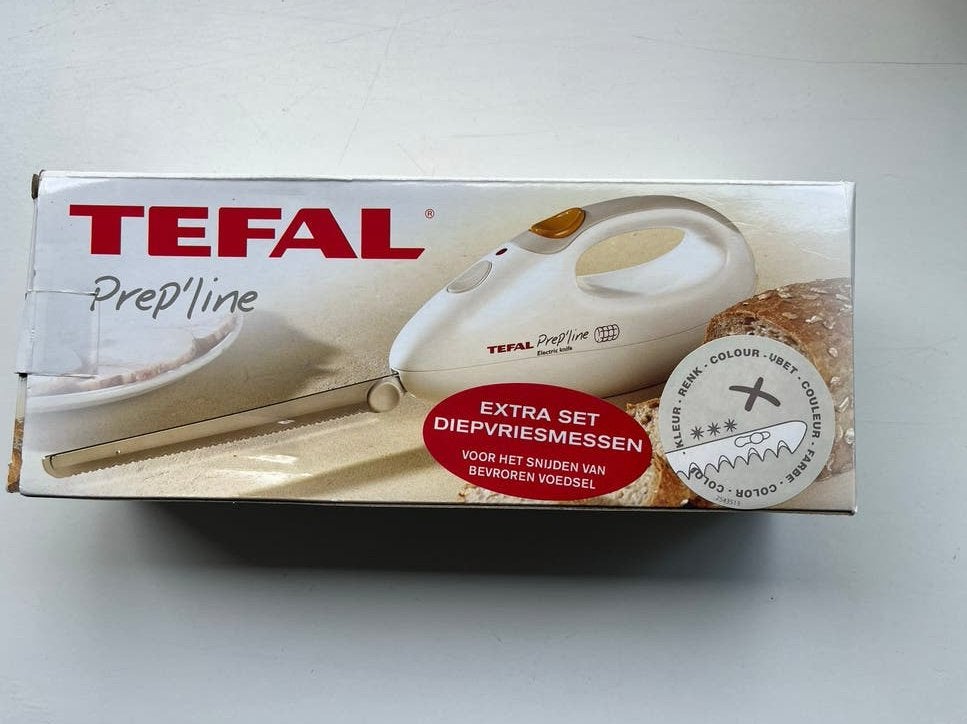 Tefal Prep'line Elektrisch Broodmes met Diepvriesmessen, Ophalen, Nieuw