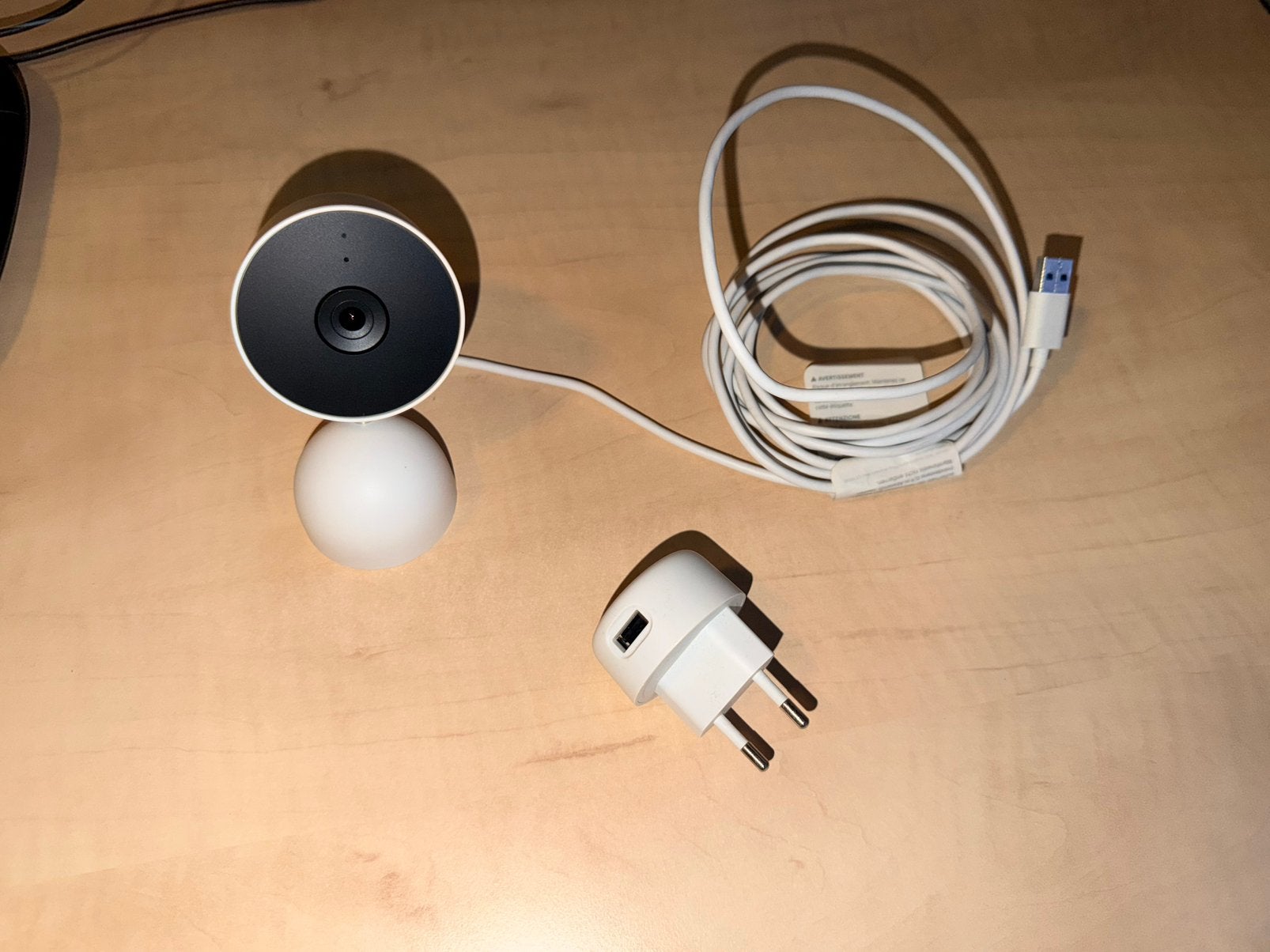 Google nest cam indoor v3, Ophalen of Verzenden, Zo goed als nieuw, Binnencamera