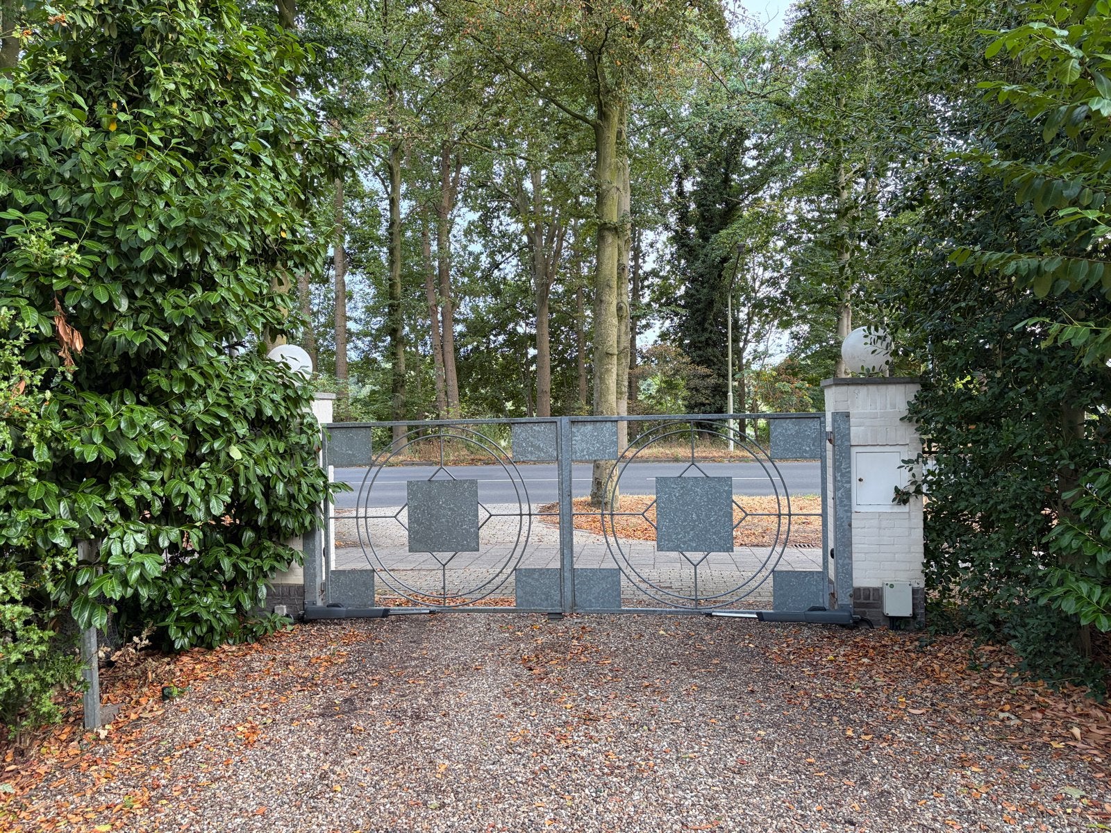 Dubbele poort met Genius poortopener motor, Ophalen, Gebruikt, IJzer, Overige typen