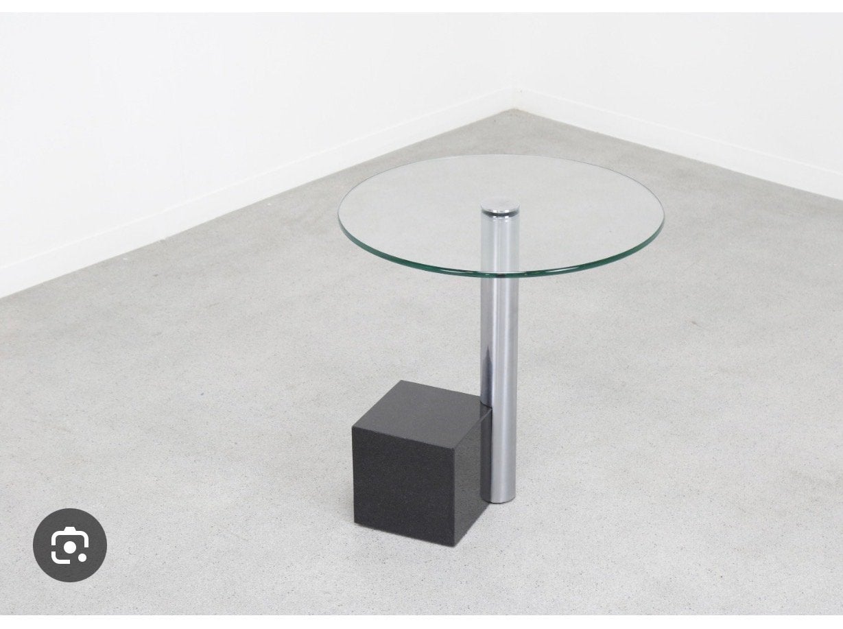 Hank Kwint HK-2 bijzettafel voor Metaform, Ophalen, Minder dan 55 cm, Gebruikt, Rond